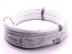Cabo Paralelo Branco 2x0.20mm - Mult Cabo - Rolo Com 100 Metros Cabo Paralelo Branco 2x0.20mm - Mult Cabo - Rolo Com 100 Metros