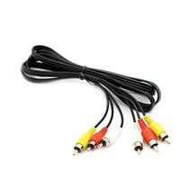 Cabo PASOW 3 RCA macho para macho, composto de áudio e vídeo, 1,8 m Cabo PASOW 3 RCA macho para macho, composto de áudio e vídeo, 1,8 m