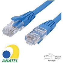 Cabo Patch Cord Cat.5E 1,5 Metros Azul Seccon SecLan CY-5128-CAT5E-1.5M-BL Homologado ANATEL - CY-5128-CAT5E-1.5M-BL