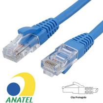 Cabo Patch Cord Cat.5E 5,0 Metros Azul Seccon SecLan CY-5128-CAT5E-5.0M-BL - Homologado ANATEL - CY-5128-CAT5E-5.0M-BL