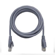 Cabo Patch Cord Cat.6 0,5 Metro Cinza Megatron 938 - 100% Cobre Homologado ANATEL - 938