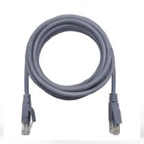 Cabo Patch Cord Cat.6 1,5 Metros Cinza Megatron 939 - 100% Cobre Homologado ANATEL - 939