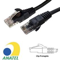 Cabo Patch Cord Cat.6 1,5 Metros Preto Seccon SecLan CY-5128-CAT6-1.5M-BK - Homologado ANATEL - CY-5128-CAT6-1.5M-BK