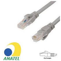 Cabo Patch Cord Cat.6 2,5 Metros Cinza Seccon SecLan CY-5128-CAT6-2.5M-GY - Homologado ANATEL - CY-5128-CAT6-2.5M-GY