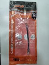 Cabo patch cord cat6 100% cobre 15 centimetros preto soho plus