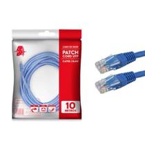Cabo patch info - patch cord cat5e utp - 10m - azul