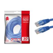 Cabo patch info - patch cord cat5e utp - 30m - azul