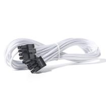 Cabo PCIE Certusfun 65 cm macho para macho 8 pinos a 6+2 pinos branco Cabo PCIE Certusfun 65 cm macho para macho 8 pinos a 6+2 pinos branco