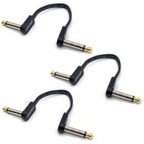 Cabo Pedal Flat Ebs Deluxe Patch 10cm Kit Com 3 Cabos Cabo Pedal Flat Ebs Deluxe Patch 10cm Kit Com 3 Cabos