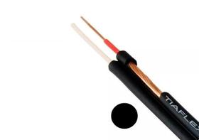 Cabo PHILIPS Emborrachado 02 Vias x 0,50mm² Tiaflex Preto - Rolo 100 metros