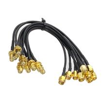 Cabo Pigtail Conector Coaxial RF SMA Fêmea Para SMA Macho RG174 De 4 Polegadas a 5M Cabo Pigtail Conector Coaxial RF SMA Fêmea Para SMA Macho RG174 De 4 Polegadas a 5M