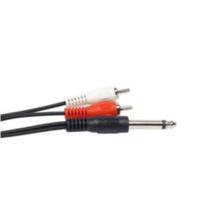 Cabo Plug 2 Rca Para P10 Mono 1.8 Metro Injetado 8 1 364 - Mxt Cabo Plug 2 Rca Para P10 Mono 1.8 Metro Injetado 8 1 364 - Mxt