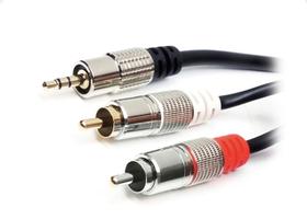 Cabo plug p2st x 2 plug rca profissional 3 metros star cable 101.1.18