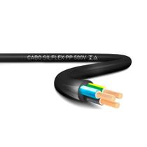 Cabo Pp 3X1,50Mm Preto 500V 100M - Sil