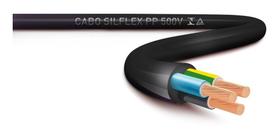 Cabo PP 3x1mm Preto - Sil - 1 Metro