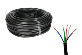 Cabo Pp Cobre Flexível 5 X 1 Capa Dupla Com 50 Metros