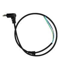 Cabo PP Com Pluge Plano 3x0,50 Preto 1 metro