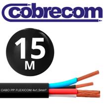 Cabo Pp de comando 4x1,50mm Com 15 Metros