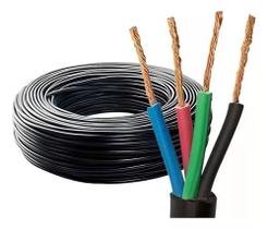 Cabo Pp Extensão 4 Vias X 1,5mm Rolo De 10 Metros