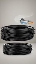 Cabo PP Flexível 2 Vias 1,5mm Rolo 100m Preto
