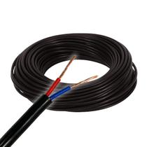 Cabo Pp Instalação Elétrica 2 Vias 1mm 100 Metros Preto Cabo Pp Instalação Elétrica 2 Vias 1mm 100 Metros Preto
