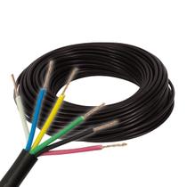 Cabo Pp Instalação Elétrica 6 Vias 15mm - 10 Metros Preto