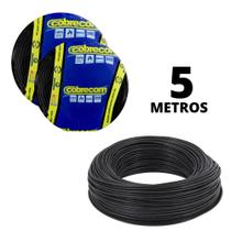 Cabo Preto Multiuso De 2,5mm Rolo Com 5 Metros De Energia