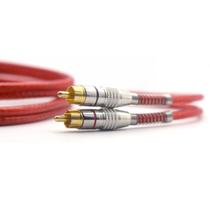 Cabo Prime plugues de metal Rca Injetado 5mm Cor Vermelho automotivo Cabo Prime plugues de metal Rca Injetado 5mm Cor Vermelho automotivo