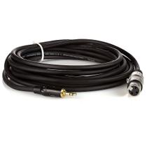Cabo Profissional XLR Fêmea para P2 Macho Estereo - 50 cm Cabo Profissional XLR Fêmea para P2 Macho Estereo - 50 cm