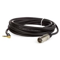 Cabo Profissional Xlr Macho P2 90 Graus Estereo - 10 Metros