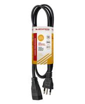 Cabo Prolongador PP 3x2,5mm 1,5 Metros Preto 419 Megatron