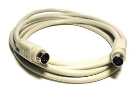 Cabo PS/2 Monoprice MDIN-6 macho para macho 25 pés
