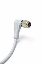 CABO PUR CONECTOR M12 CL4-12 4 PINOS FEMEA ANGULAR 90 10m Cinza