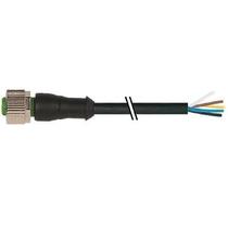 Cabo PVC M12 Fêmea Reto 5 Pinos Preto 3 Metros - Murrelektronik Cabo PVC M12 Fêmea Reto 5 Pinos Preto 3 Metros - Murrelektronik