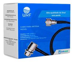 Cabo Px Rg58 5,5m Com Conector Uhf Macho Rádio Móvel 50 ohms