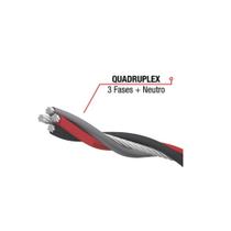 CABO QUADRUPLEX 25MM NEUTRO NU (Pt/Cz/Vm) 1 METRO CABO QUADRUPLEX 25MM NEUTRO NU (Pt/Cz/Vm) 1 METRO