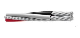 Cabo Quadruplex Alumínio 25mm 1kv Pt/cz/vm - 100 Metros