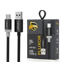 Cabo Rápido Carregador Turbo 3.0 USB Para Tipo-C 2 Metros Cabo Rápido Carregador Turbo 3.0 USB Para Tipo-C 2 Metros