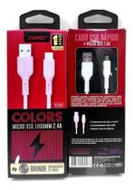 Cabo Rápido Micro Usb 1 Metro 2.4a Danxdu122mBranco