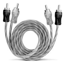 Cabo RCA 1 Metro 5mm 1m Injetado Blindado Dupla Blindagem Stereo Plug Metal Tech One