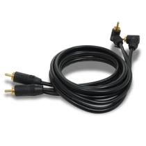 Cabo Rca 1 Metro Technoise Série 100 Pro Conector em L - Preto Cabo Rca 1 Metro Technoise Série 100 Pro Conector em L - Preto