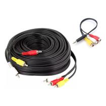 Cabo Rca 10m + Cabo Adaptador P2 X Rca Femea Audio E Video