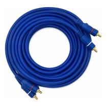 Cabo Rca 2 Vias Blindado Som Automotivo 5m Plugs Reforçados Cabo Rca 2 Vias Blindado Som Automotivo 5m Plugs Reforçados