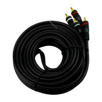 Cabo Rca 5 Metros 6mm Blindado Ouro Automotivo Profissional