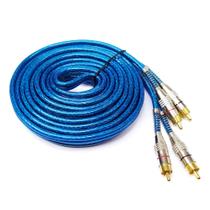 Cabo Rca 5 Metros Blindado Tech One 5mm