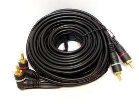 Cabo Rca 5 Metros Com fio Remoto 4 Pontas RCA Banhado A Ouro