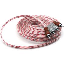 Cabo RCA 5 Metros Dupla Blindagem Injetado Som Automotivo Vermelho 4mm TECHONE Cabo RCA 5 Metros Dupla Blindagem Injetado Som Automotivo Vermelho 4mm TECHONE
