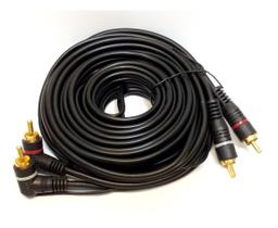 Cabo Rca 5 Metros P/ Modulo, Amplificador Banhado A Ouro