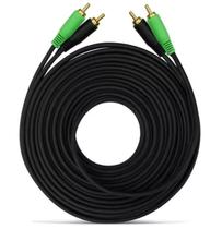 Cabo Rca 5 Metros Prime Flexível Preto Emborrachado Tech One
