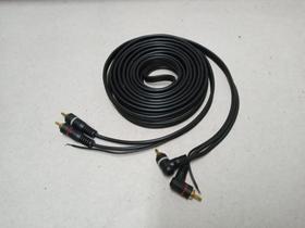 Cabo Rca 5m 5mm 2 Plug L 2 Plug Reto Preto